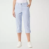 Gloria Vanderbilt® Womens Mid Rise Utility Cargo Capris