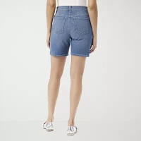 Gloria Vanderbilt Womens High Rise Denim Short