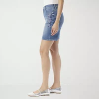 Gloria Vanderbilt Womens High Rise Denim Short