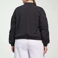 adidas 3 Stripes Woven Bomber Jacket (Plus Size)