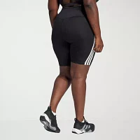 adidas Essentials 3 Stripes Bike Shorts (Plus Size)