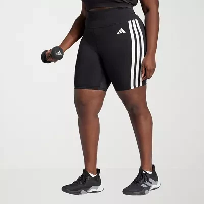 adidas Essentials 3 Stripes Bike Shorts (Plus Size)