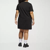 adidas Big Logo Tee Dress (Plus Size)