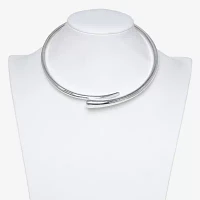 Bold Elements Silver Tone 100 Inch Collar Necklace