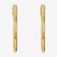 Liz Claiborne® Textured Hoop Earrings