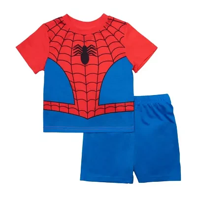 Disney Collection Toddler Boys 2-pc. Spiderman Pajama Sets