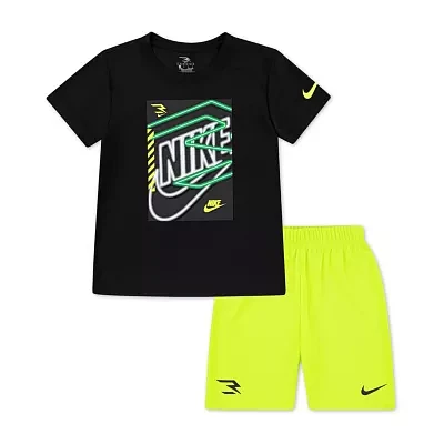 Nike 3BRAND by Russell Wilson Little Boys 2-pc. Short Set