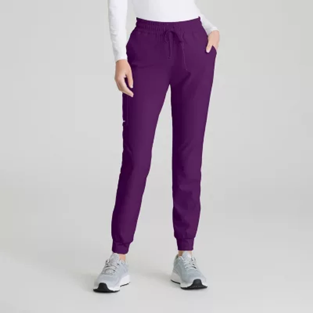 Skechers Skp552 Theory 4-Pocket Mid-Rise Jogger Womens Plus Tall Stretch Fabric Moisture Wicking Scrub Pant