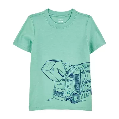 Carter's Toddler Boys Crew Neck Short Sleeve Graphic T-Shirt