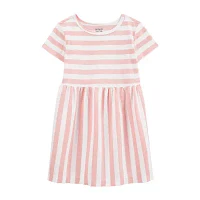 Carter's Toddler Girls Short Sleeve Fitted A-Line Dress