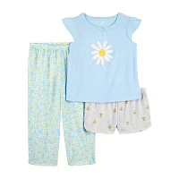 Carter's Toddler Girls 3-pc. Pajama Set