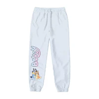 Little & Big Girls Bluey Cuffed Pull-On Pant