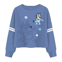 Little & Big Girls Crew Neck Long Sleeve Bluey Graphic T-Shirt