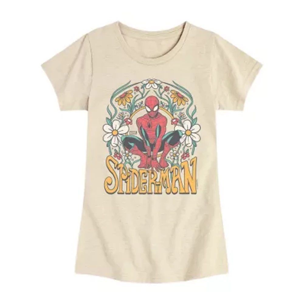 Disney Collection Little & Big Girls Crew Neck Short Sleeve Guardians of the Galaxy Graphic T-Shirt