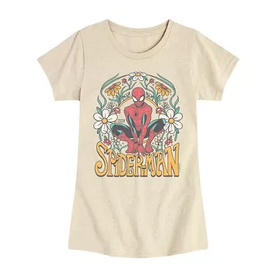 Disney Collection Little & Big Girls Crew Neck Short Sleeve Guardians of the Galaxy Graphic T-Shirt