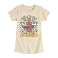 Disney Collection Little & Big Girls Crew Neck Short Sleeve Guardians of the Galaxy Graphic T-Shirt