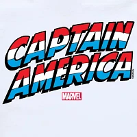 Disney Collection Little & Big Boys Brave New World Crew Neck Short Sleeve Captain America Marvel Graphic T-Shirt