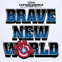 Disney Collection Little & Big Boys Red Hulk Brave New World Crew Neck Short Sleeve Captain America Marvel Graphic T-Shirt