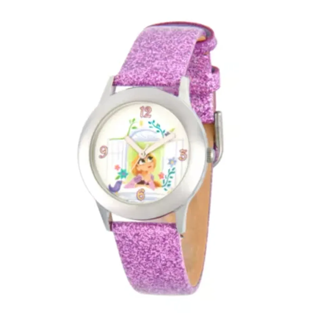 Disney Princess Girls Purple Strap Watch Wds000551