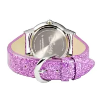 Disney Princess Girls Purple Strap Watch Wds000551