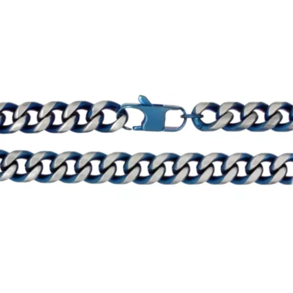 Stainless Steel Inch Solid Curb Chain Bracelet