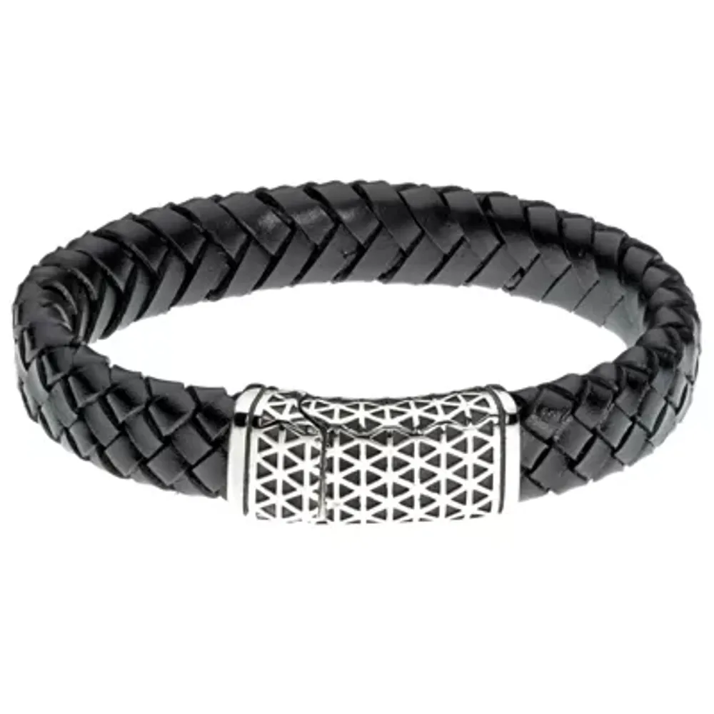 Mens Stainless Steel Wrap Bracelet