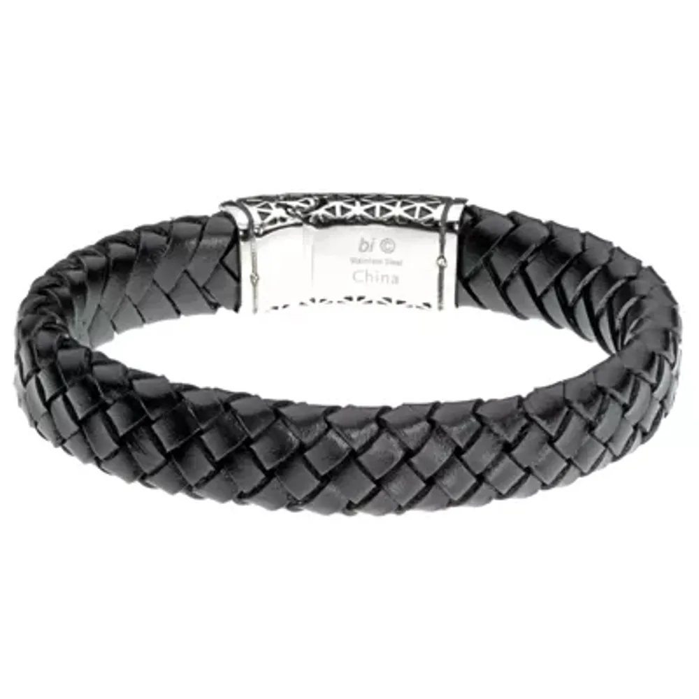 Mens Stainless Steel Wrap Bracelet