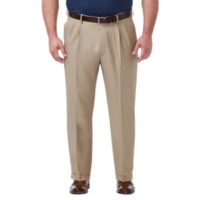 Haggar® Big and Tall Premium Comfort  Classic Fit Pleated Expandable Waist Dress Pants