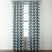 Home Expressions Rhett Light-Filtering Rod Pocket Set of 2 Curtain Panel