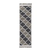 Novogratz Greyback Geometric Indoor Rectangular Accent Rug