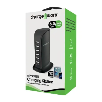 6 Port Desktop Charging Station