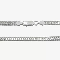 Made in Italy Sterling Silver 24 Inch Solid Curb Chain Necklace