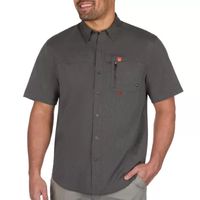 American Outdoorsman Mens Short Sleeve Button-Down Shirt