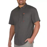 American Outdoorsman Mens Short Sleeve Button-Down Shirt