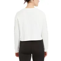 PSK Collective Womens Crew Neck Long Sleeve Crop Top