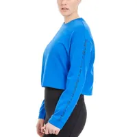 PSK Collective Womens Crew Neck Long Sleeve Crop Top