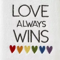 Saturday Knight Love Always Wins 2-pc. Hand Towel