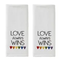 Saturday Knight Love Always Wins 2-pc. Hand Towel