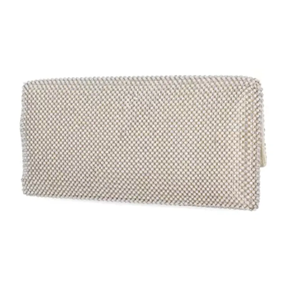 Gunne Sax by Jessica McClintock Helena Diamond Mesh Clutch Evening Bag