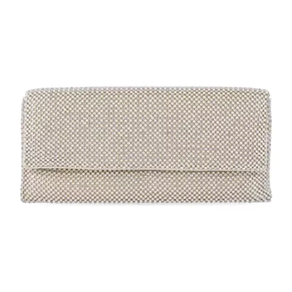 Gunne Sax by Jessica McClintock Helena Diamond Mesh Clutch Evening Bag