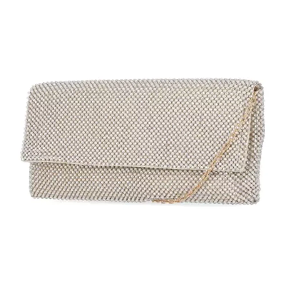 Gunne Sax by Jessica McClintock Helena Diamond Mesh Clutch Evening Bag