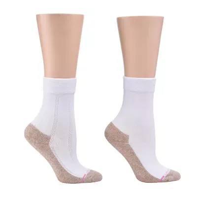 Dr.Motion Copper Infused Diabetic 2 Pair Crew Socks Womens