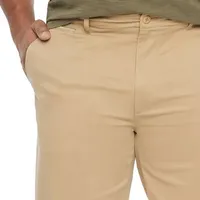 mutual weave Mens Big and Tall Relaxed Fit Flat Front Pants