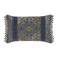 Queen Street Wallace Blue Rectangular Throw Pillow