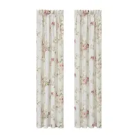 Queen Street Amina Light-Filtering Rod Pocket Set of 2 Curtain Panel