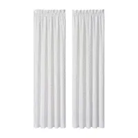 Queen Street Lilith Light-Filtering Rod Pocket Set of 2 Curtain Panel