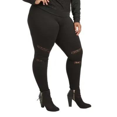 Poetic Justice Plus Womens Full Length Leggings