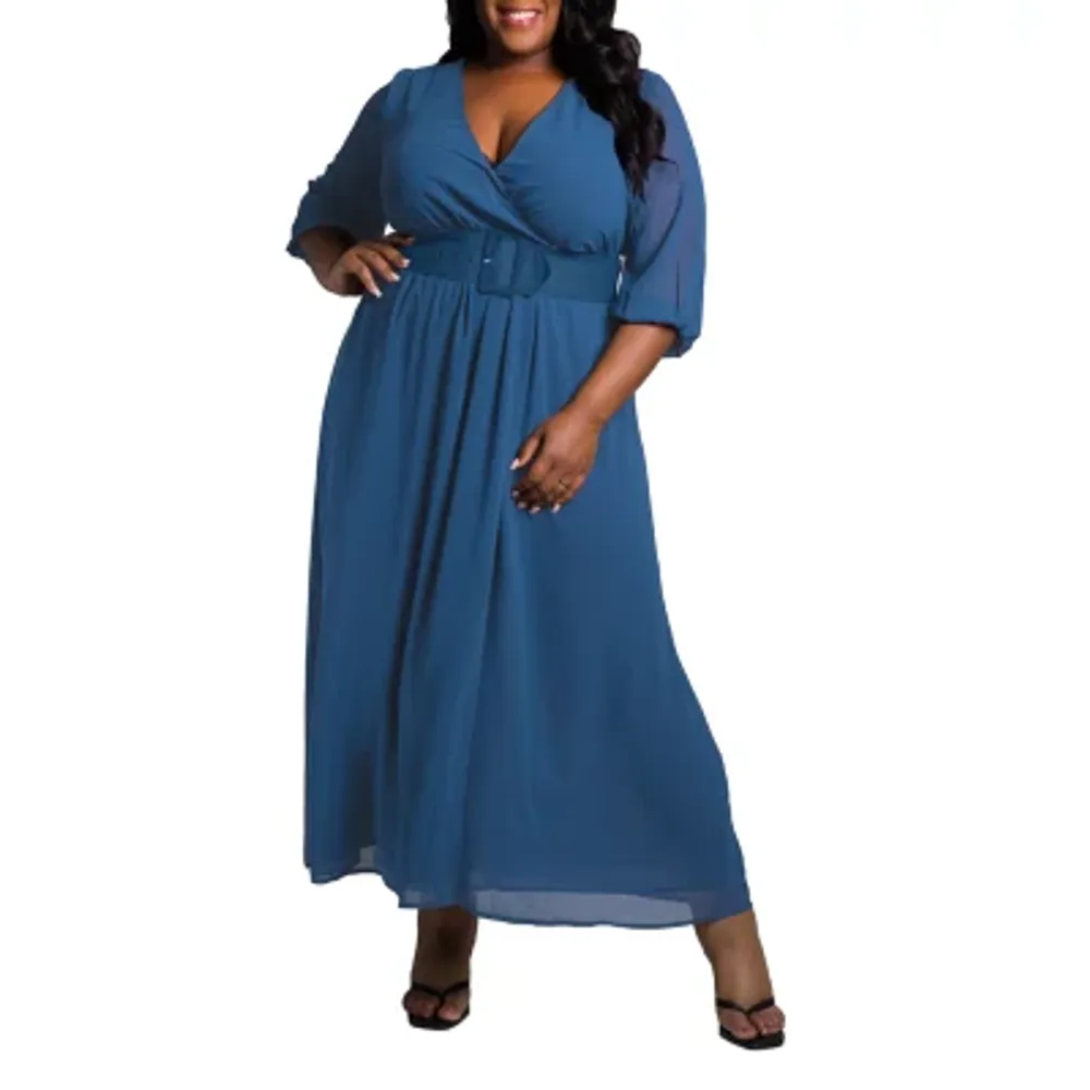 Poetic Justice Plus Long Sleeve Sheath Dress