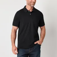 St. John's Bay Premium Stretch Mens Slim Fit Short Sleeve Polo Shirt