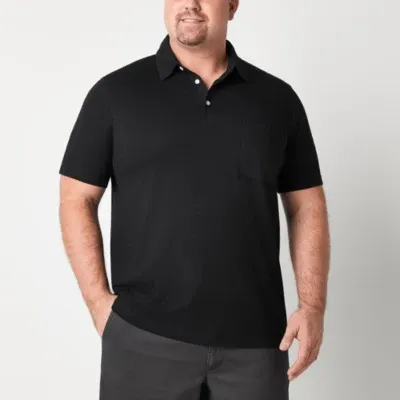 St. John's Bay Big and Tall Mens Regular Fit Short Sleeve Pocket Polo Shirt